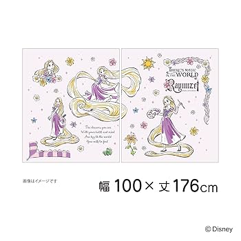Amazon｜MORIPiLO ディズニー レースカーテン ラプンツェル (絵